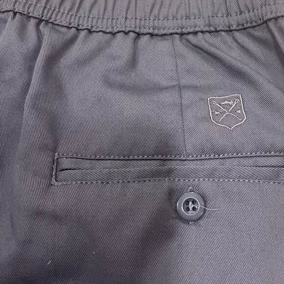 Ruxford Men's Adaptive Elastic Waist Charcoal Gray Pull On Dress Pants,‎ Size L - Picture 4 of 5